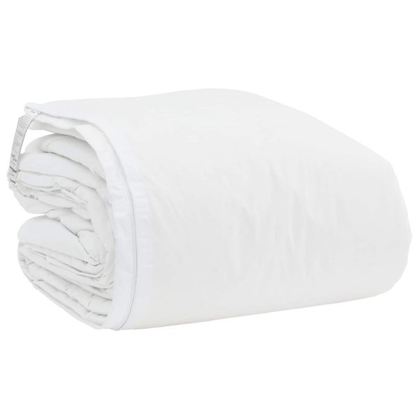 Комплект завивки с възглавница 3 pcs Бяло Пухени пера