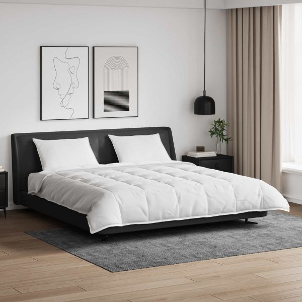 Комплект завивки с възглавница 3 pcs Бяло Пухени пера