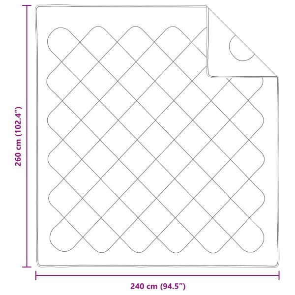 Завивка с възглавница 3 pcs Бяло Микрофибър