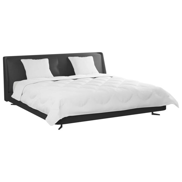 Комплект завивки с възглавница 3 pcs Бяло Микрофибър и пух