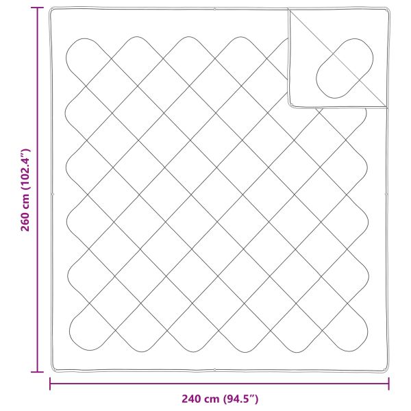 Дюна с Възглавници с възглавница 3 pcs Бяло Микрофибър