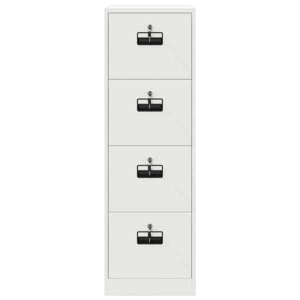 Кабинет за файлове с чекмедже 2 pcs Бяло 44 x 50 x 106.5 см