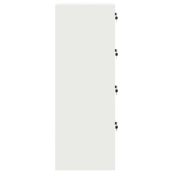 Кабинет за файлове с чекмедже 2 pcs Бяло 44 x 50 x 106.5 см