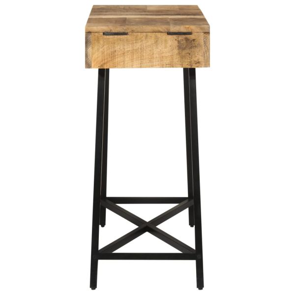 Тоалетка, 105x35x75 cм, грубо мангово дърво масив и желязо