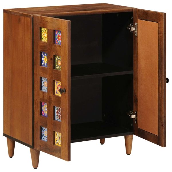 Служебен шкаф Орех 60 x 33,5 x 75 см Солидно мангово дърво