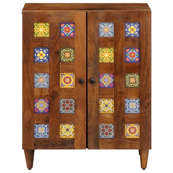 Служебен шкаф Орех 60 x 33,5 x 75 см Солидно мангово дърво