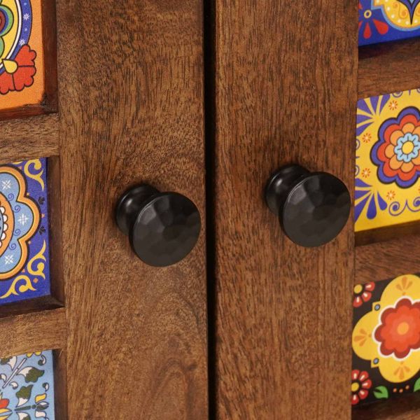 Масичка за кафе Кафяво 80 x 50 x 40 cm Солидно мангово дърво