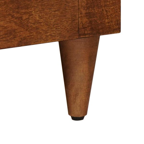 ТВ шкаф с врата Орех 105 x 33,5 x 46 см Солидно мангово дърво