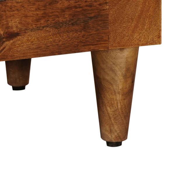 Шкаф за баня с чекмедже с рафт с врата Орех 38 x 33,5 x 160 см