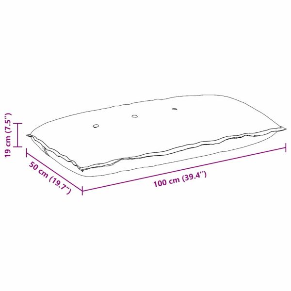 Възглавница за гръб Светло жълто 100 x 50 cm Кордюрова тъкан