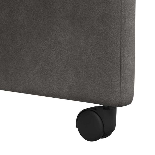 Столове с Колела 2 pcs Черно 57 x 67 x 95 см Изкуствена