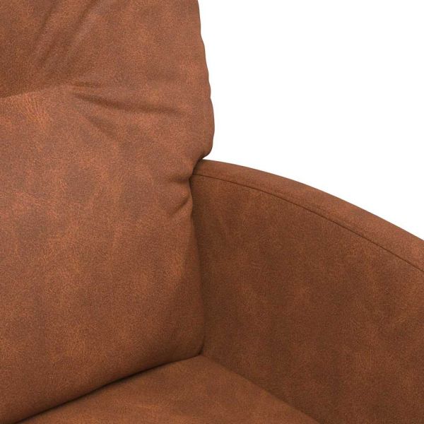 Столове с Колела 2 pcs Кафяво 57 x 67 x 95 см Изкуствена