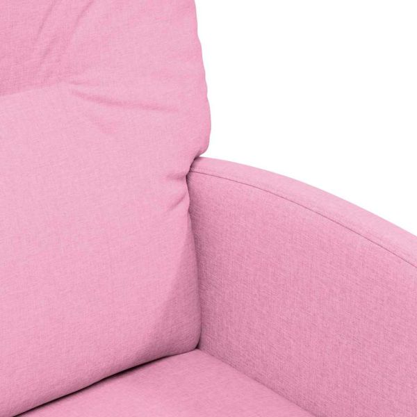 Столове с Колела с колела 2 pcs Розово 57 x 67 x 95 см текстил