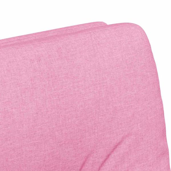 Столове с Колела с колела 2 pcs Розово 57 x 67 x 95 см текстил