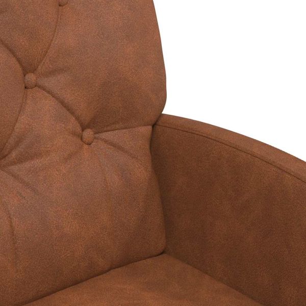 Столове с Колела 2 pcs Кафяво 58 x 67 x 97 см Изкуствена