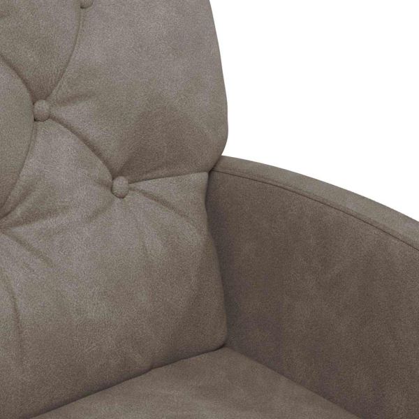 Столове с Колела с колела 2 pcs Сив 58 x 67 x 97 см Изкуствена