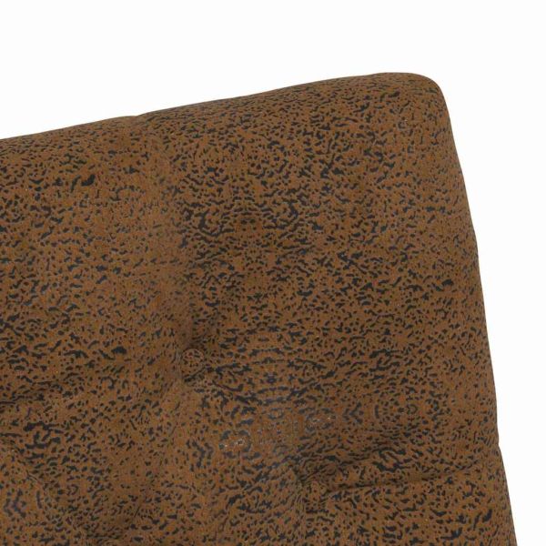 Столове с Колела 2 pcs Кафяво 58 x 67 x 97 см Изкуствен велур