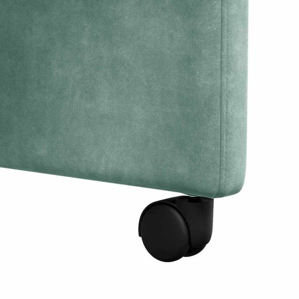Столове с Колела 2 pcs морско зелено 58 x 67 x 97 см Кадифе