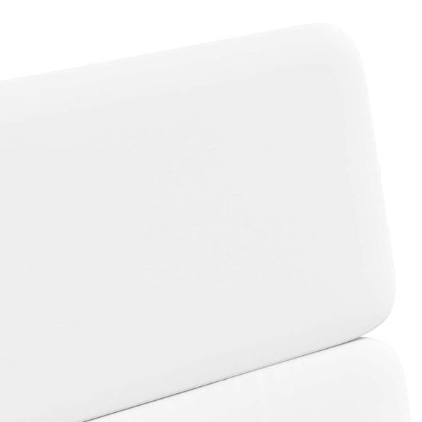 Столове с Колела с колела 2 pcs Бяло 58 x 65 x 98 см Изкуствена