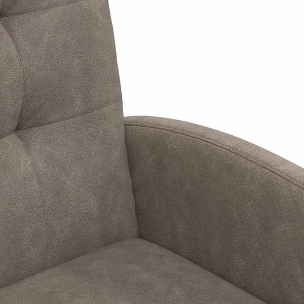 Столове с Колела с колела 2 pcs Сив 57 x 67 x 98 см Изкуствена