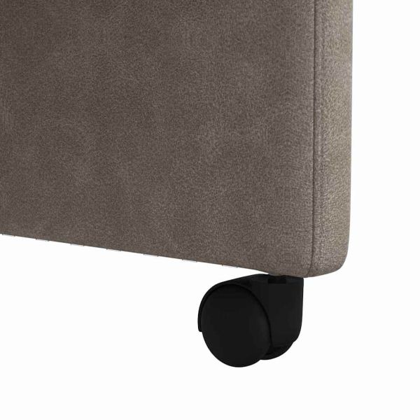 Столове с Колела с колела 2 pcs Сив 57 x 67 x 98 см Изкуствена