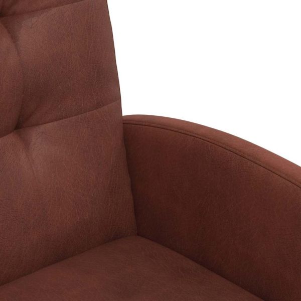 Столове с Колела 2 pcs Лъскав кафяв 57 x 67 x 98 см Изкуствена