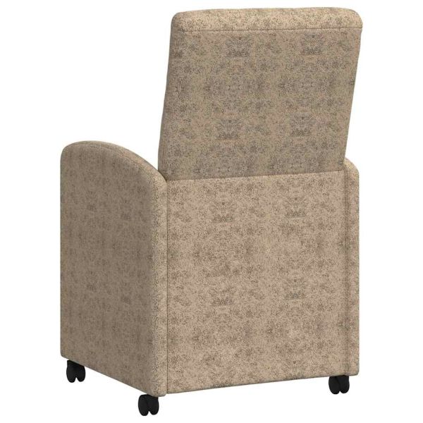 Столове с Колела с колела 2 pcs Светлосиво 57 x 67 x 98 см