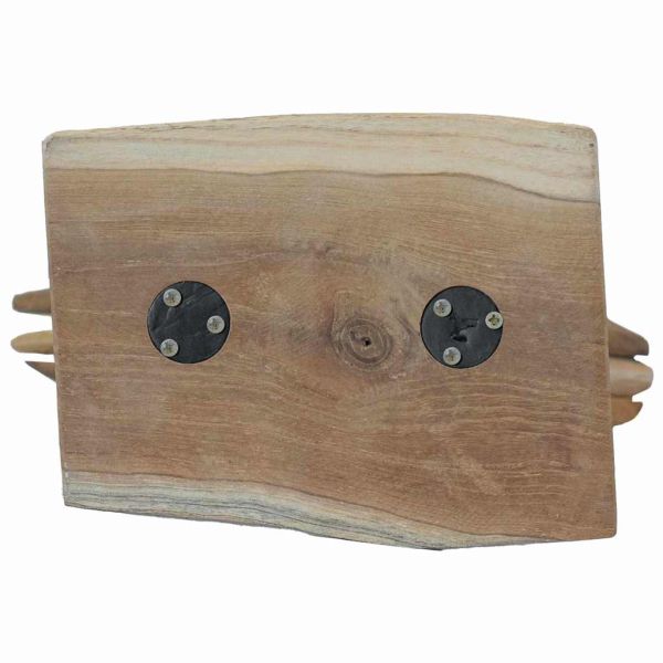 Коледна звезда Кафяво 30 x 5 x 45 см Солидно тиково дърво