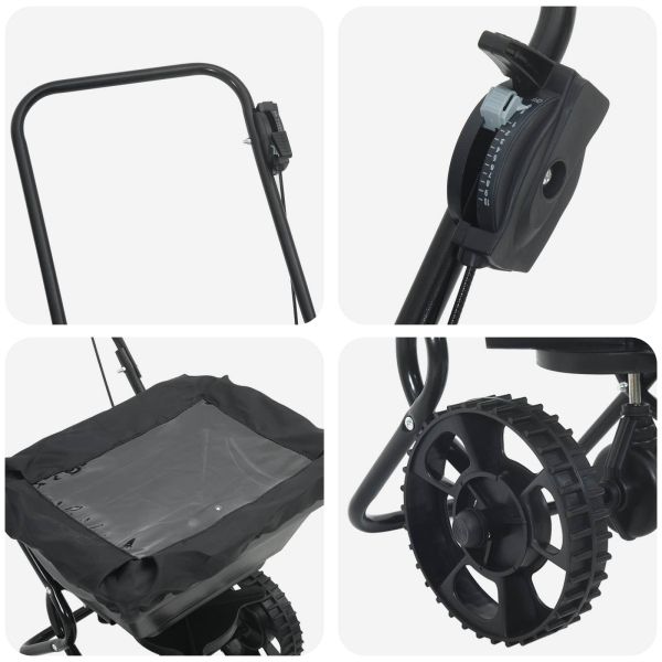 Разпределител Черно 80 x 46 x 75 см PVC и стомана