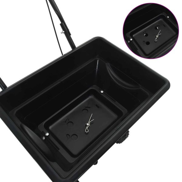 Разпределител Черно 80 x 46 x 75 см PVC и стомана