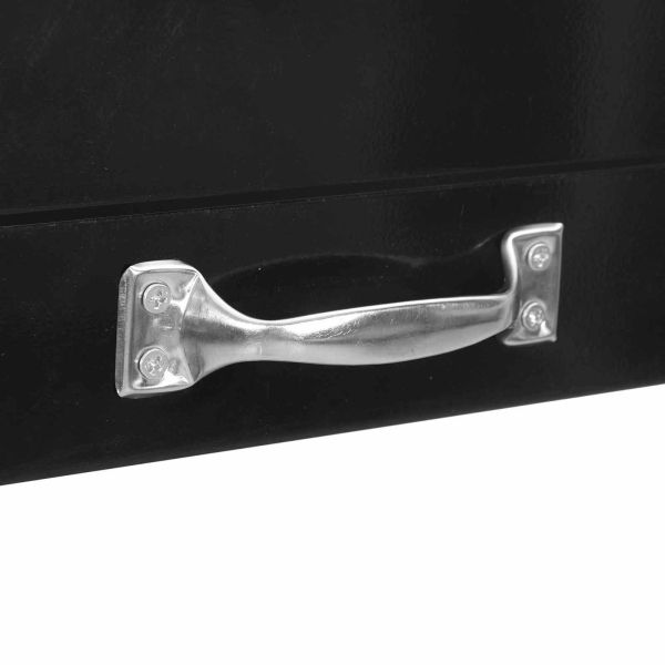 Работни пейки с чекмедже Черно 81 x 41 x 145 см Инженерно дърво