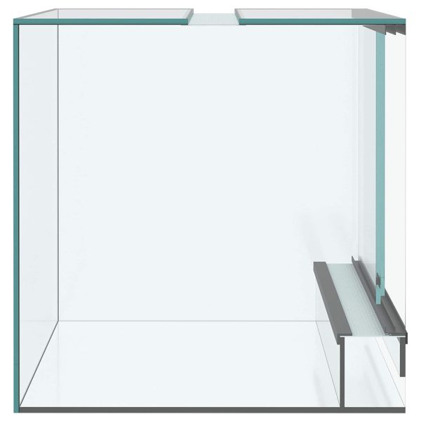 Хабитати за влечуги и земноводни Бяло 30 x 30 x 30 cm Стъкло