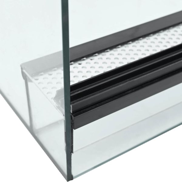 Хабитати за влечуги и земноводни Бяло 30 x 30 x 30 cm Стъкло