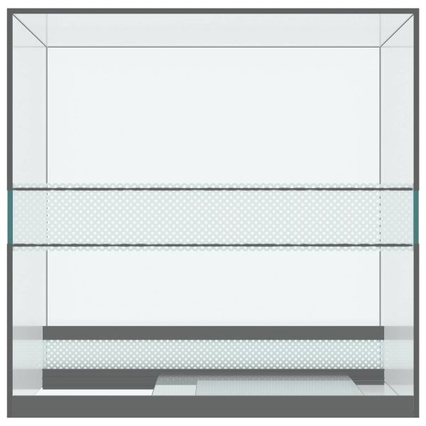 Хабитати за влечуги и земноводни Бяло 30 x 30 x 40 cm Стъкло