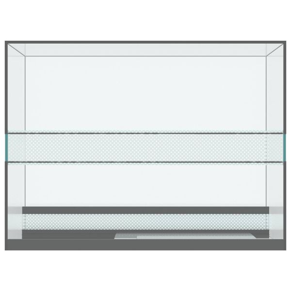 Хабитати за влечуги и земноводни Бяло 40 x 30 x 30 см Стъкло