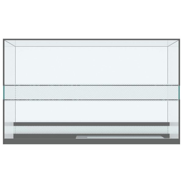 Хабитати за влечуги и земноводни Бяло 50 x 30 x 30 см Стъкло