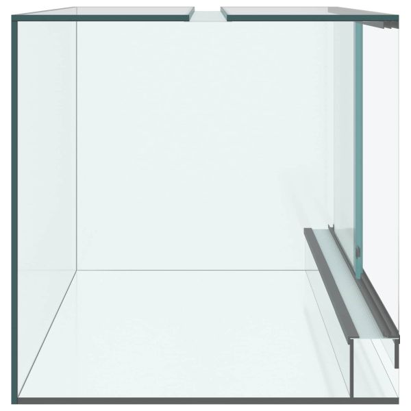 Хабитати за влечуги и земноводни Бяло 60 x 40 x 40 см Стъкло