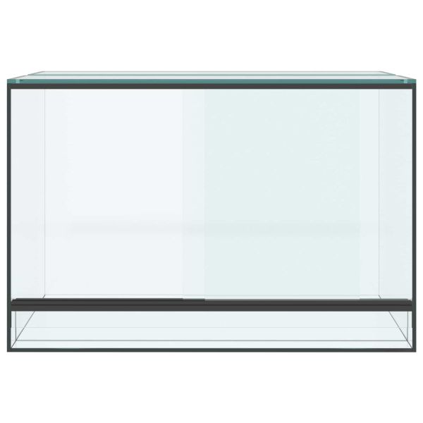 Хабитати за влечуги и земноводни Бяло 60 x 40 x 40 см Стъкло