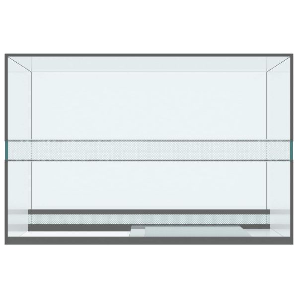 Хабитати за влечуги и земноводни Бяло 60 x 40 x 40 см Стъкло