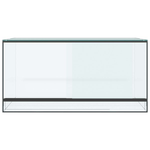 Хабитати за влечуги и земноводни Бяло 80 x 40 x 40 cm Стъкло