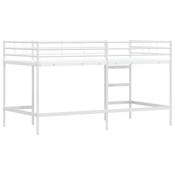 Легло на двуетажно легло за деца Бяло 80 x 201 см