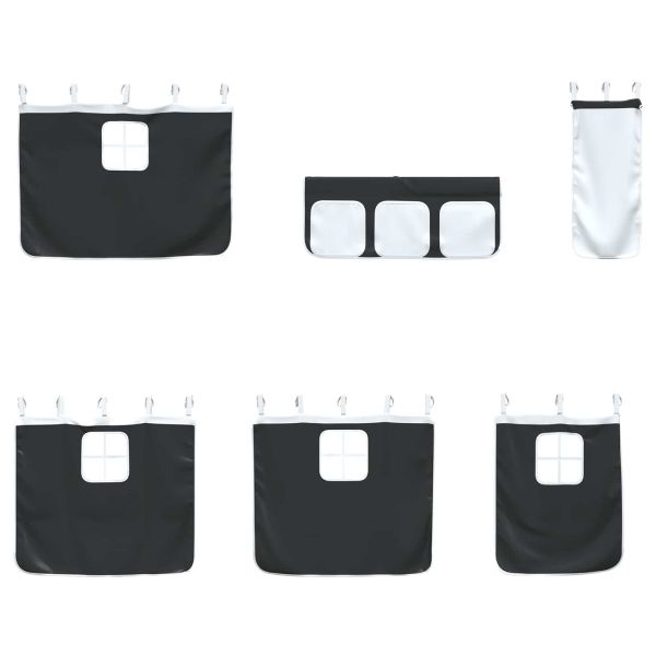 Бял и черен 100 x 201 см