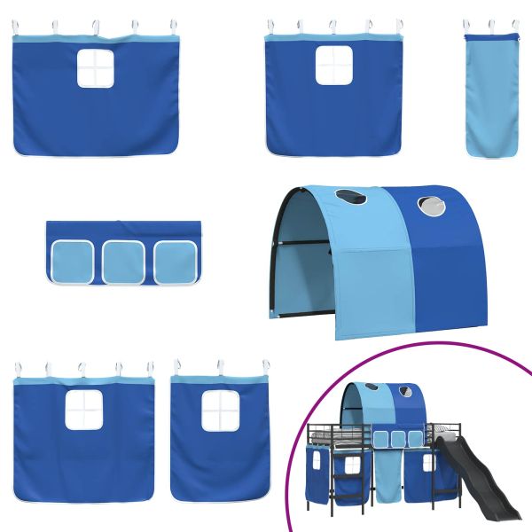 Черен и син 100 x 190 cm