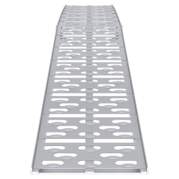 Рампа за натоварване 2 pcs Сребрист 222 x 29 x 14 см Алуминий