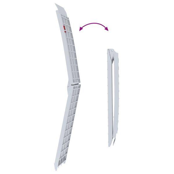 Рампа за натоварване Сребрист 230 x 44 x 13 см Алуминий