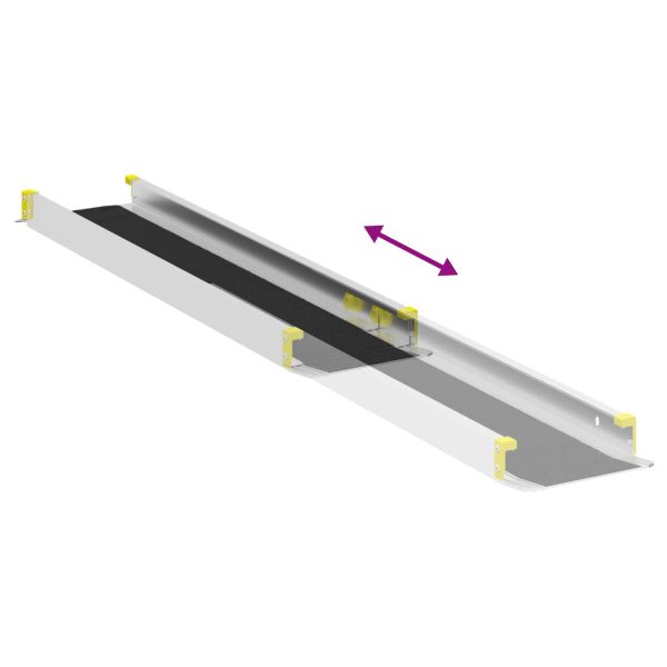 Рампа за инвалидни колички 2 pcs Черно 152 x 19 x 5,5 см