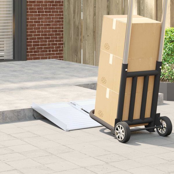 Рампа за инвалидни колички Сребрист 62 x 73 x 5 см Алуминий