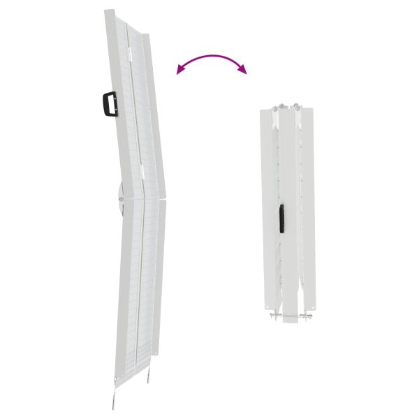 Рампa за инвалидна количка Сребрист 183 x 73 x 11 см Алуминий