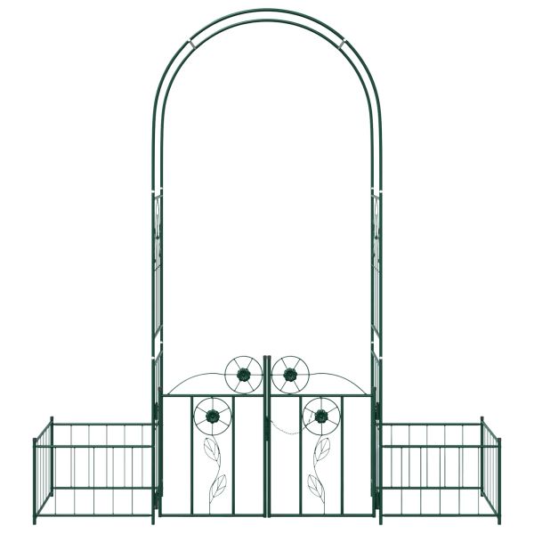 Градинска арка Едноцветен Зелен 203 x 50 x 218 см