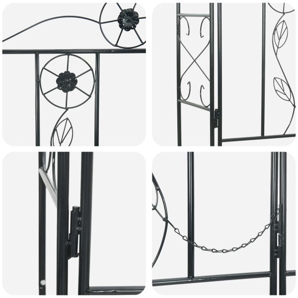 Градинска арка Едноцветен Черно